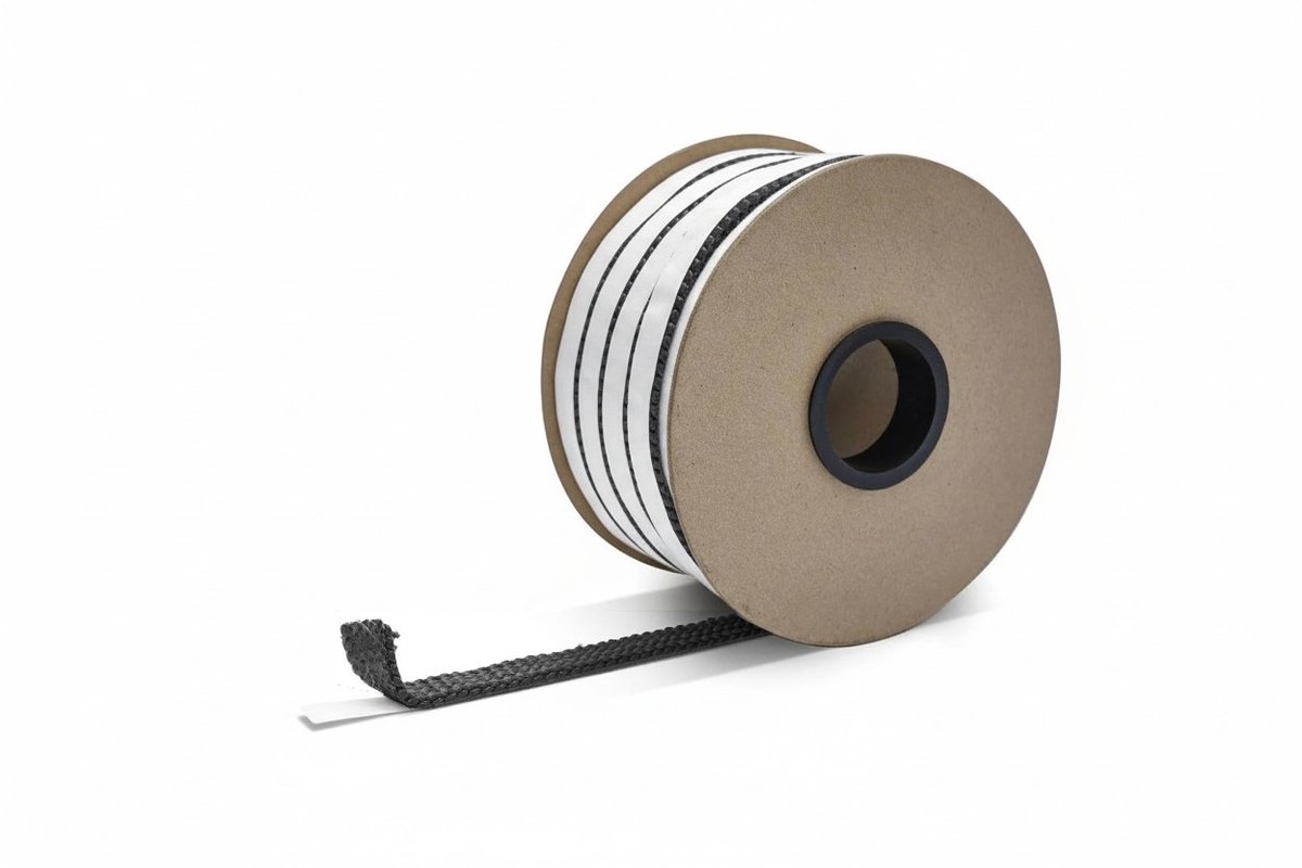 550 °C | HD 8 mm x 2 mm x 50 m Afdichting zelfklevend | Kachelkoord plat hittebestendig