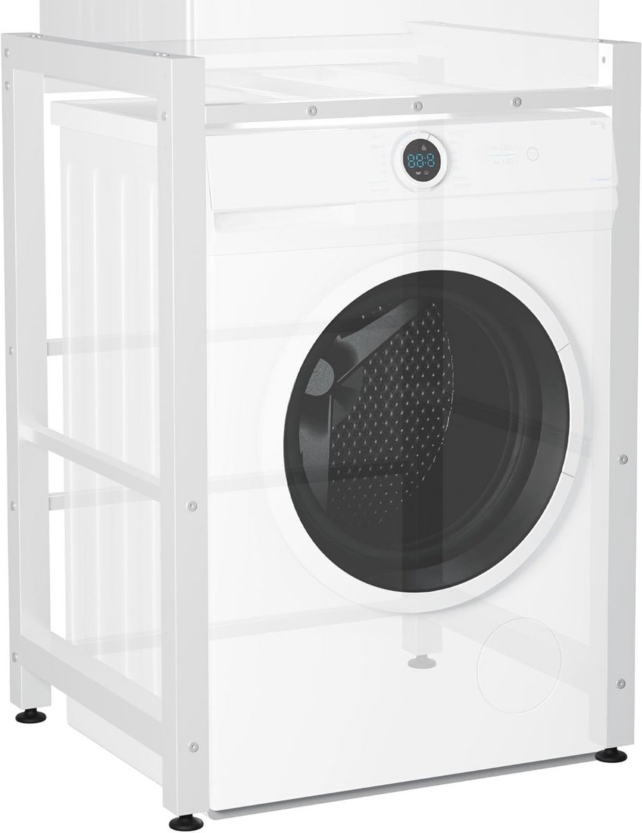 Wasmachine verhoger en sokkel Universeel onderstel voor wasmachines en huishoudelijke apparaten Wit