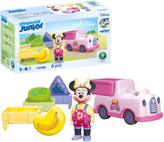 PLAYMOBIL PLAYMOBIL Junior & Disney JUNIOR & Disney: Minnie Mouse's fruit sorteer wagen 71770 van Playmobil — afbeelding 3