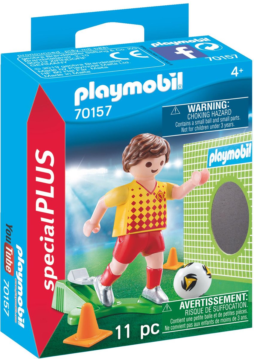 PLAYMOBIL Voetballer met doel - 70157