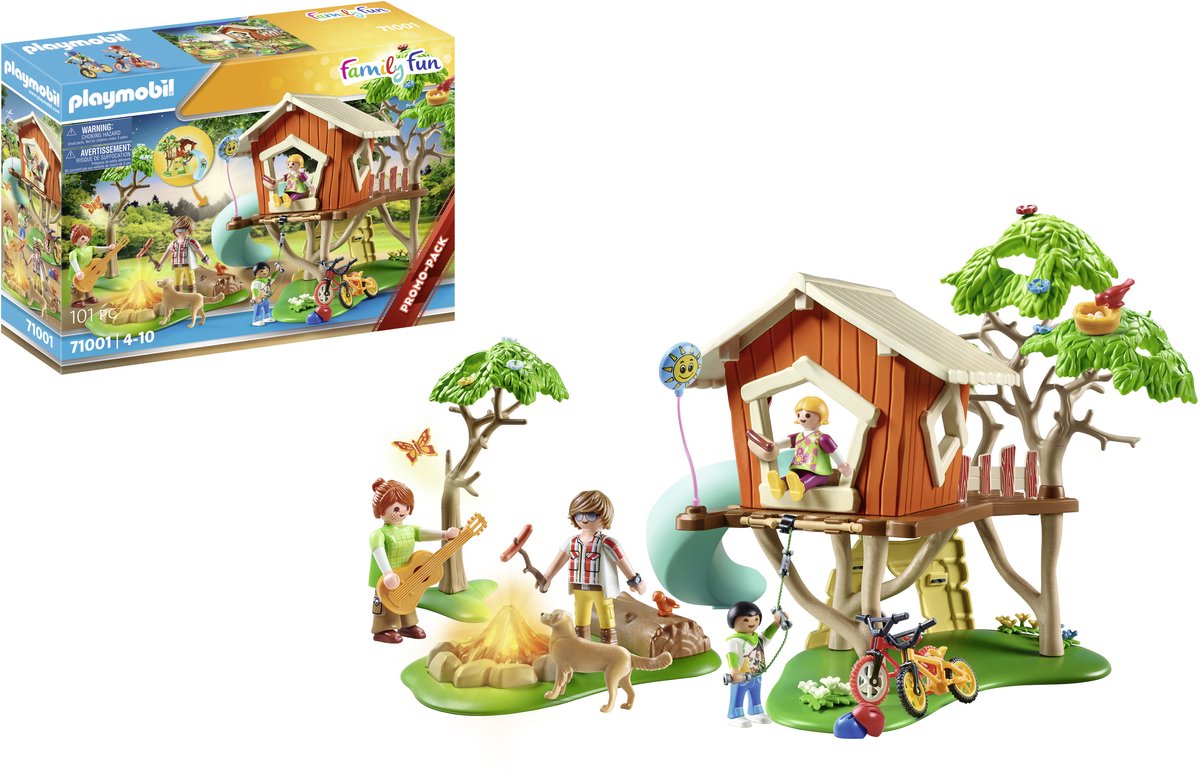 PLAYMOBIL Family Fun Avonturen boomhut met glijbaan - 71001 — afbeelding 10