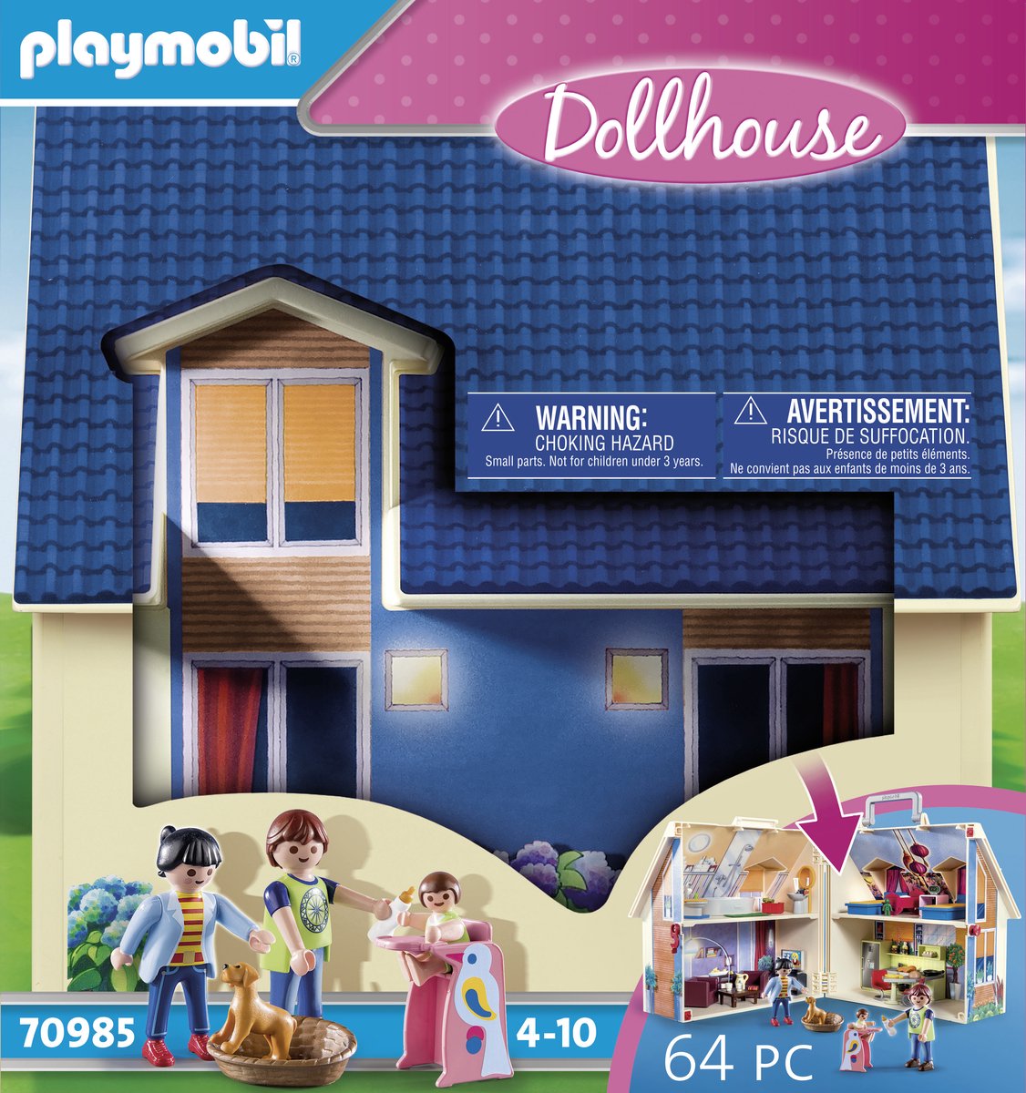 PLAYMOBIL Dollhouse Mijn meeneempoppenhuis - 70985