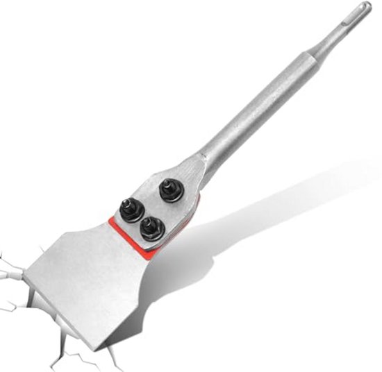 Nucraft SDS-Plus Tile Chisel, 165mm X 75mm, 15° Bent Scraper Chisel For Removal Of Ceramics Tiles Nucraft SDS-Plus Tile Chisel, 165mm X 75mm, 15° Bent Scraper Chisel For Removal Of Ceramics Tiles
