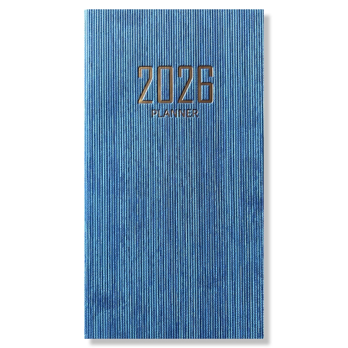 2026 Pocket Agenda - Weekagenda 7D/2P - Softcover Blauw - 9,5x17,3cm
