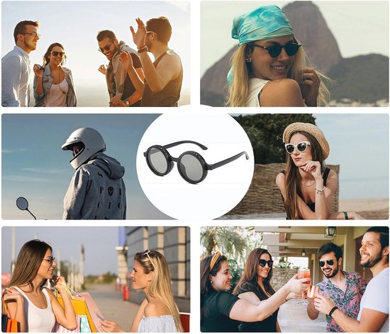 Polarized Round Adjustable Sunglasses for Men and Women - UV400 Protection for Beach and Outdoor Activities — afbeelding 5