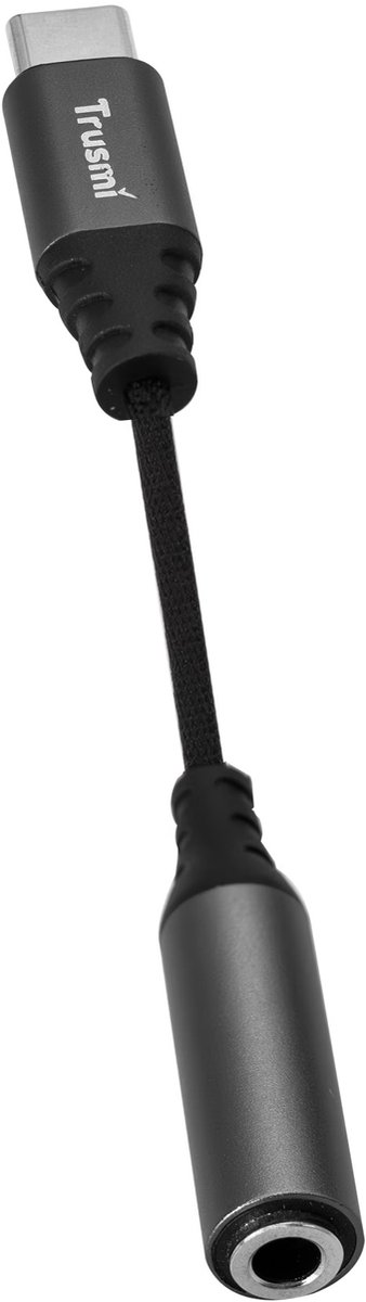 Trusmi CA50-03 USB-C naar 3.5 mm Audio Jack Adapter – 10 cm – Voor Hoofdtelefoons & Audioapparaten