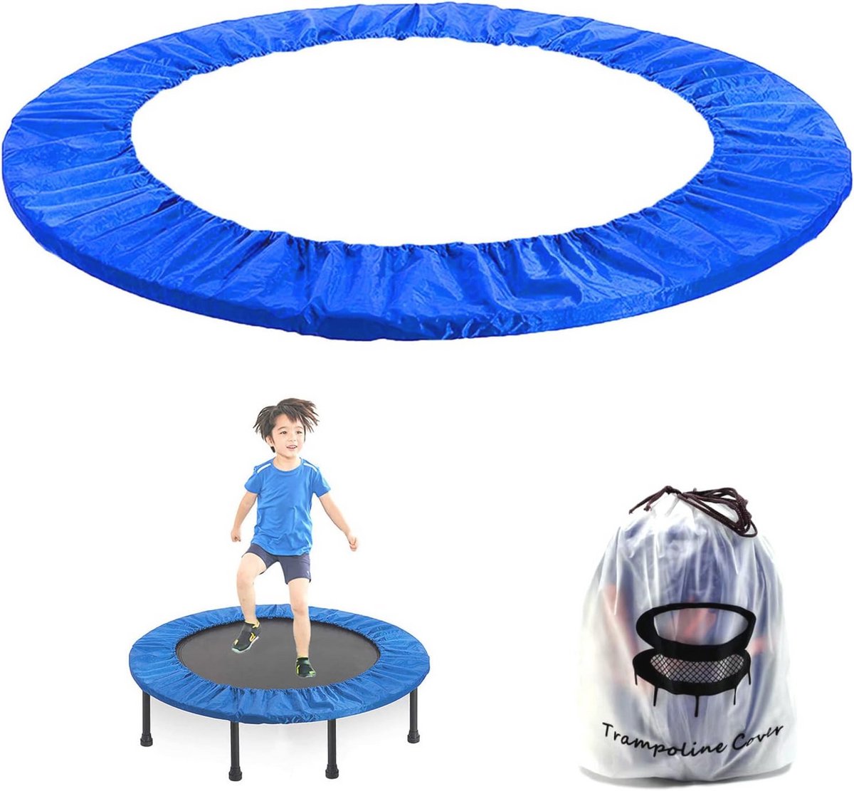 Veiligheidspad 40 Inch Vervanging voor Mini Trampoline - 3-laags Oxford Beschermhoes - Eenvoudig te Installeren en Duurzaam