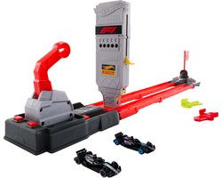 Hot Wheels Racing Formula 1 Startplaats Baanset met 2 metalen F1-auto's