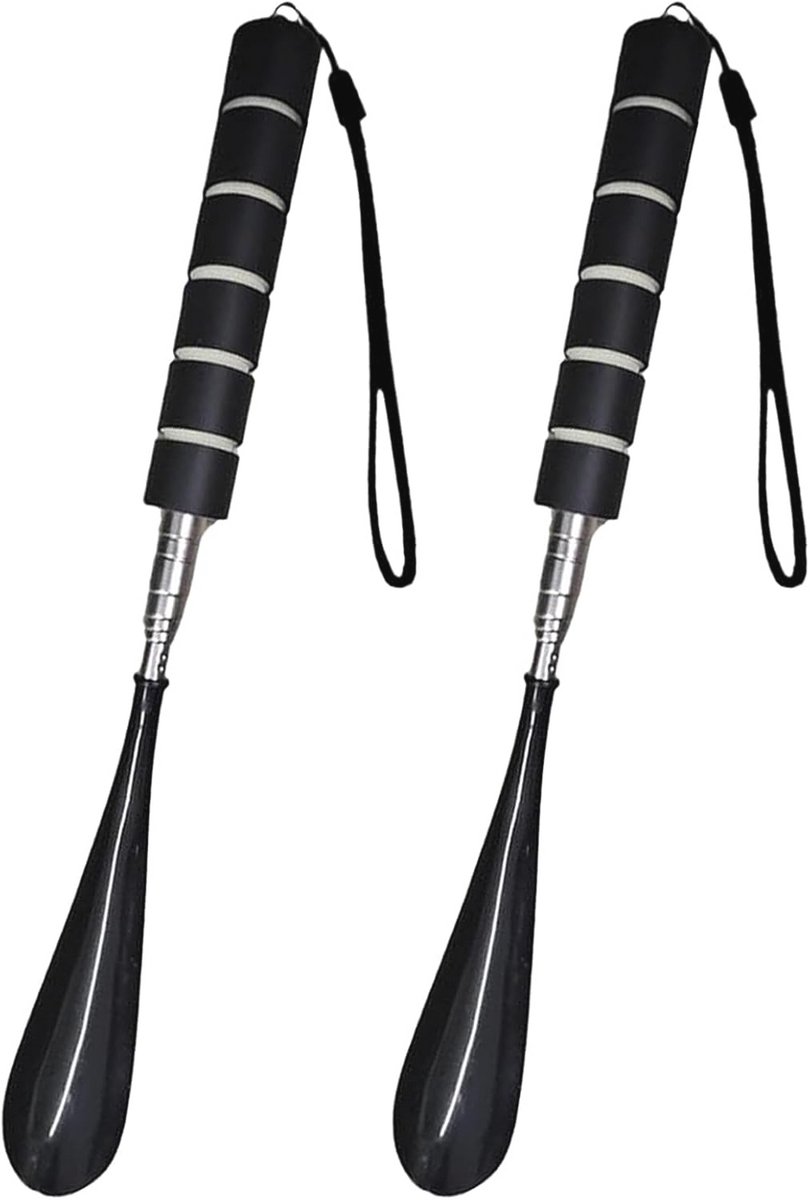 Schoenlepels Telescopisch 2 Stuks - Metaal en Kunststof, 30-71 cm voor Iedereen