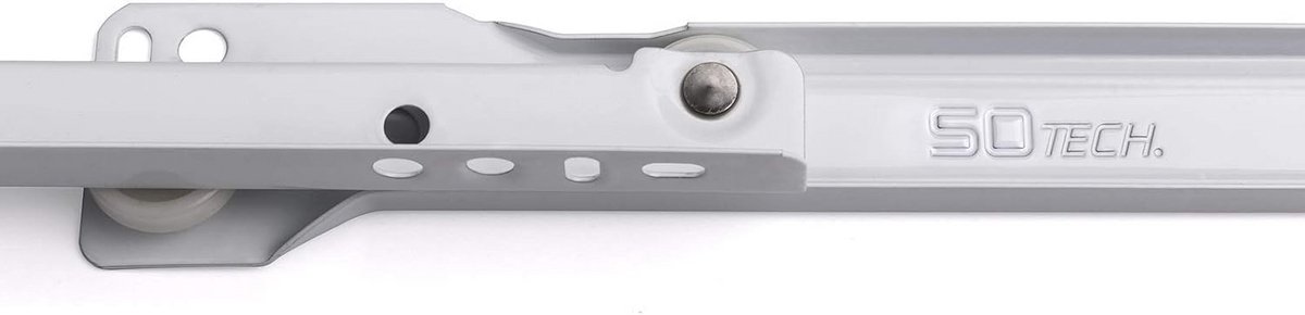 Roller guide RT3-30, 550 mm, white powder coated