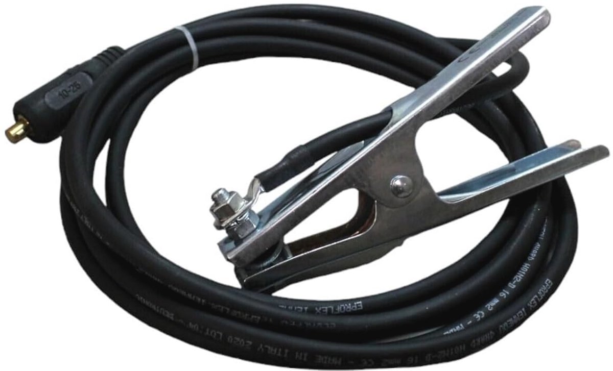 Massakabel Laskabel 10-70mm² 4m met Massaklem en Stekker voor 200/400A