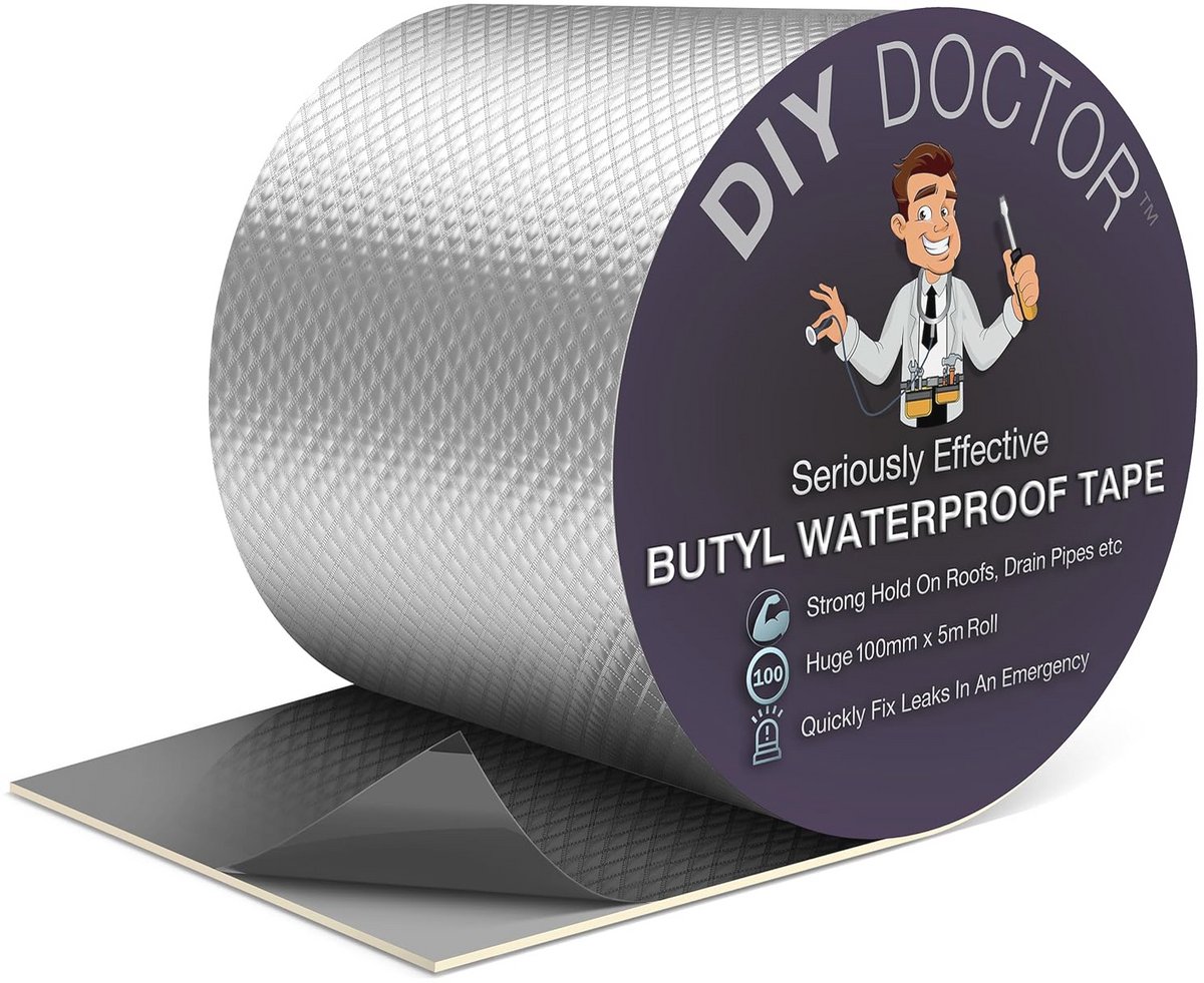 Waterdichte Butyl Tape - 100mm x 5m Afdichtingstape voor Lekkages en Dakreparaties