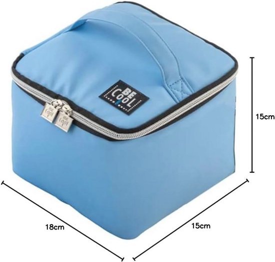 Mini Isolerende Koeltas - Lichtblauw - Perfect voor Cosmetica of Medicijnen - Inhoud 4,5L — afbeelding 2