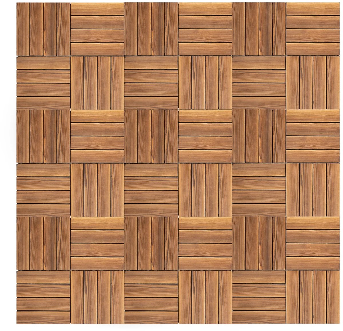 Vedder House - Tuintegels - Balkontegels - 36 stuks - Massief hout - 30x30 cm - Weerbestendig