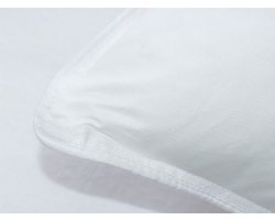 Vente-unique Hoofdkussen met vormgeheugen mémofill 60 x 60 cm - Katoenperkal - 91 draden/cm² - 750 g - Wit - AUXENCE