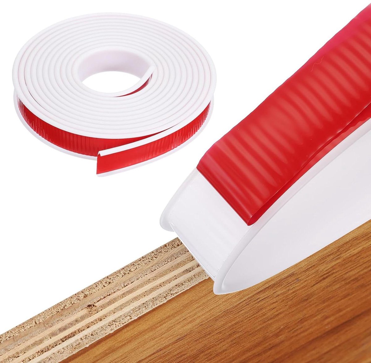 Ronte - Randbescherming zelfklevend U-vormig 22 mm x 4 m - Flexibele randband voor kastranden en werkbladen - Wit