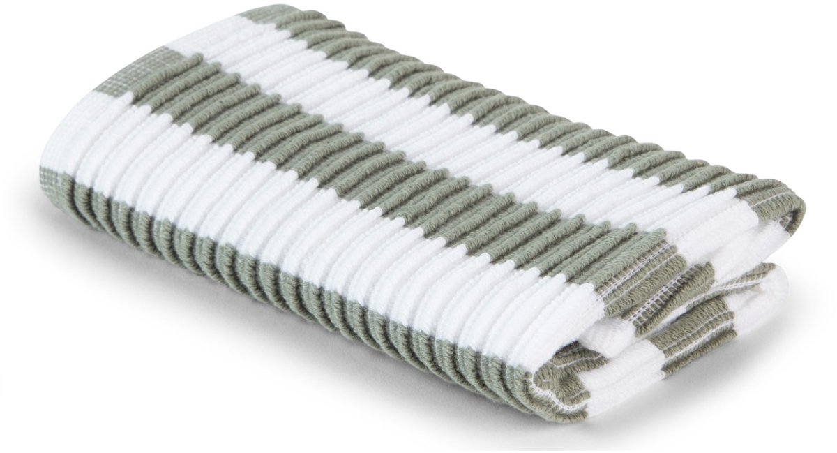 Linolux Vaatdoek White/Grey Green