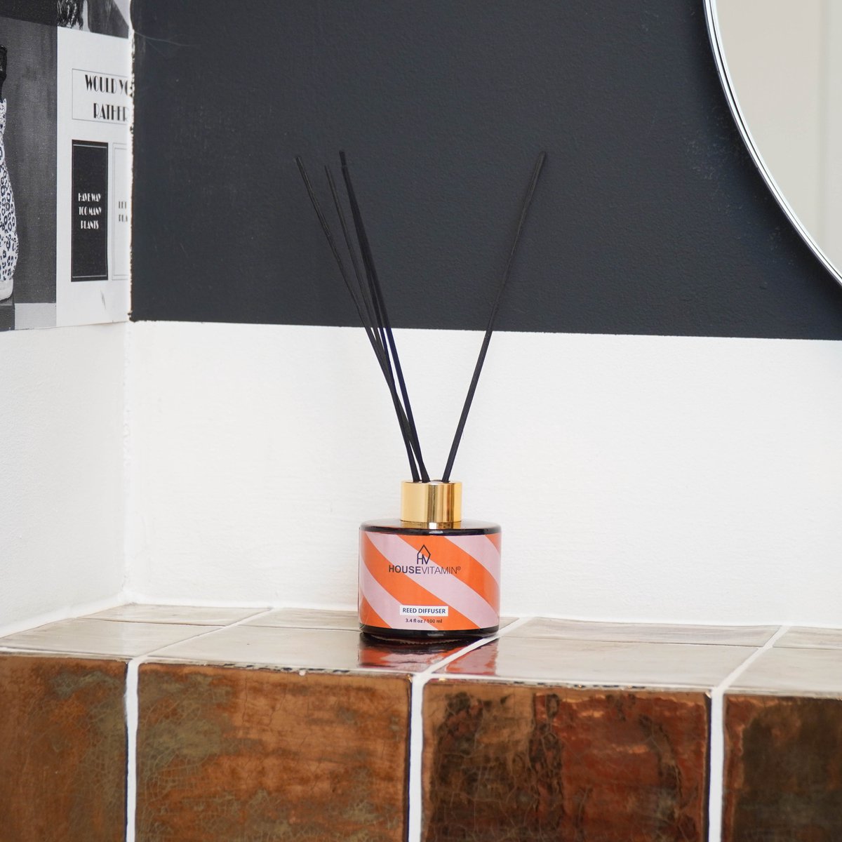 Reed Diffuser Geurstokjes 100ml – Groene Thee – Luxe Geurverspreider van Glas met Zwarte Stokjes – Fris & Vrolijk Design – Langdurige Geur – Perfect Cadeau voor Elke Gelegenheid — cadeau in Wonen & Interieur - foto 3