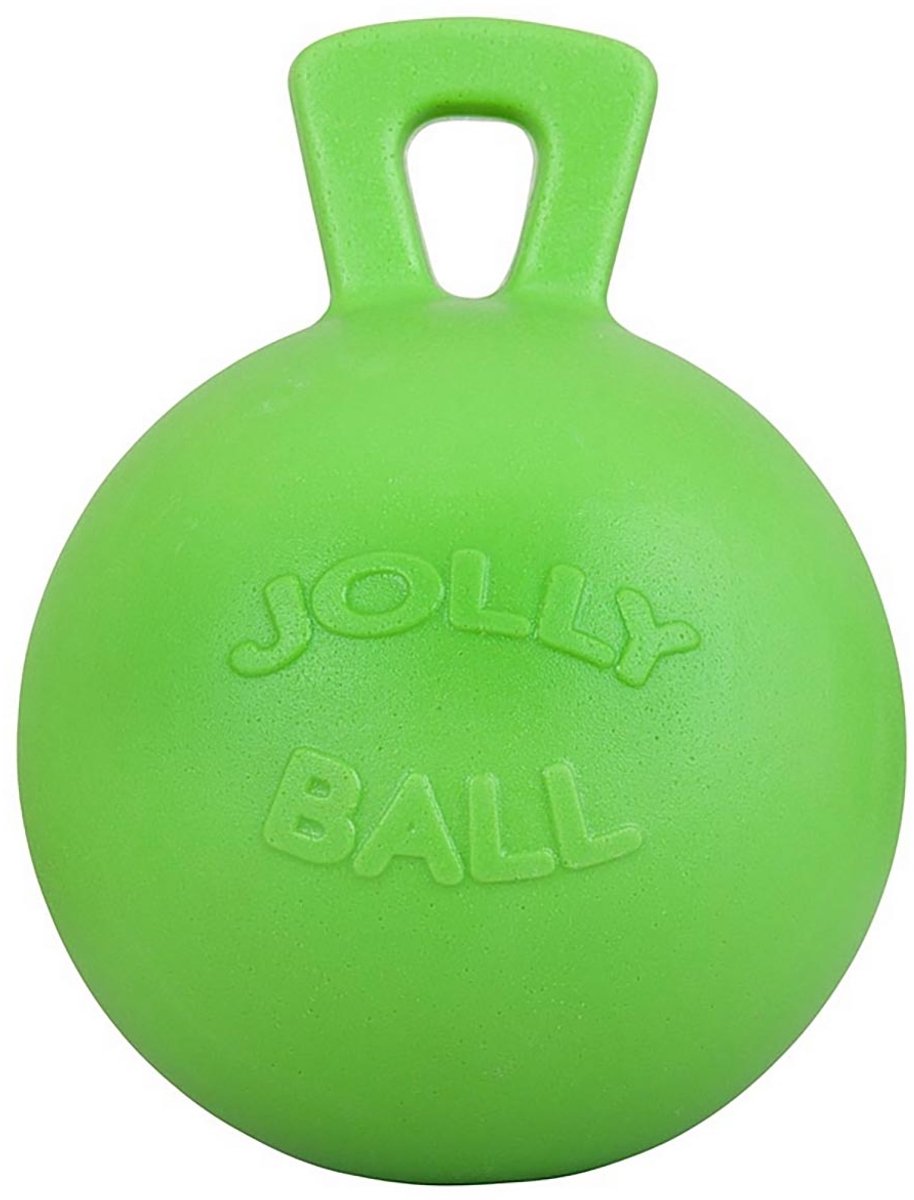 Jolly Pets Jolly Ball – Ø 25 cm - Paarden speelbal met appelgeur - Ter vermaak in de stal en in het weiland - Bijtbestendig - Groen