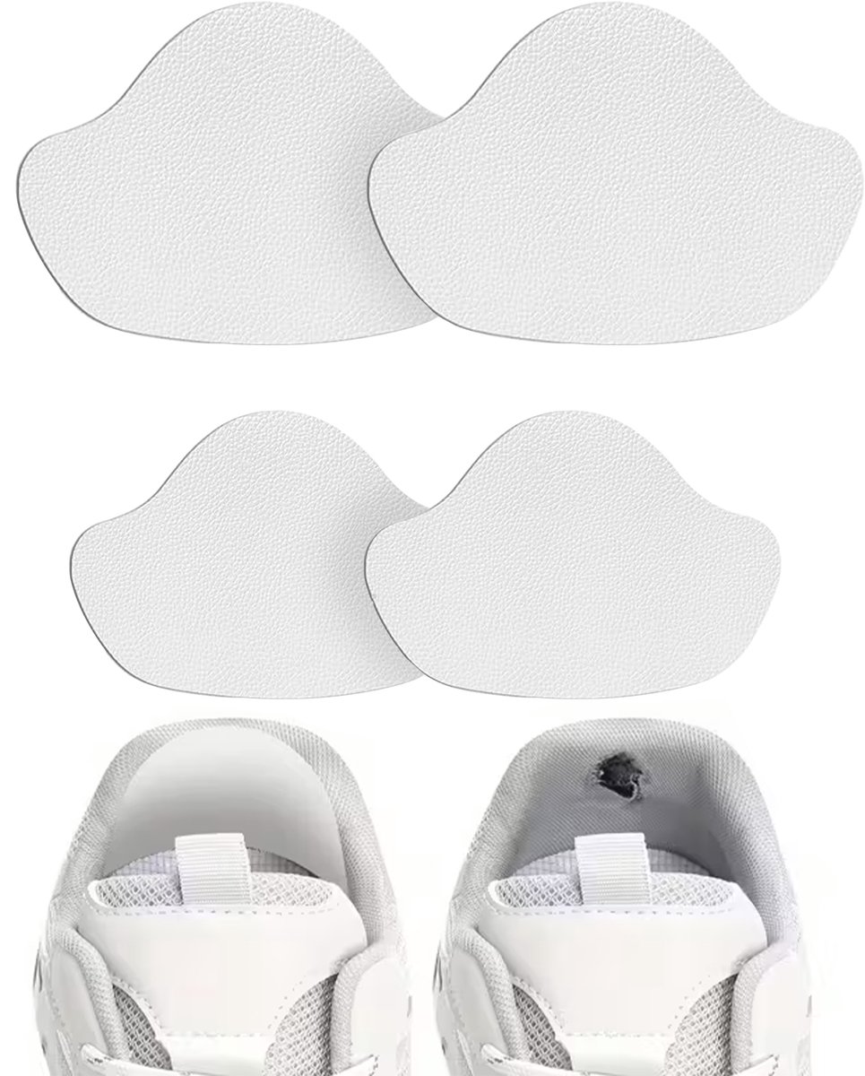 Shoeple Hak Reparatie Schoen (4 stuks) - Hielzooltjes - Inlegzool - Hakbeschermers - Wit