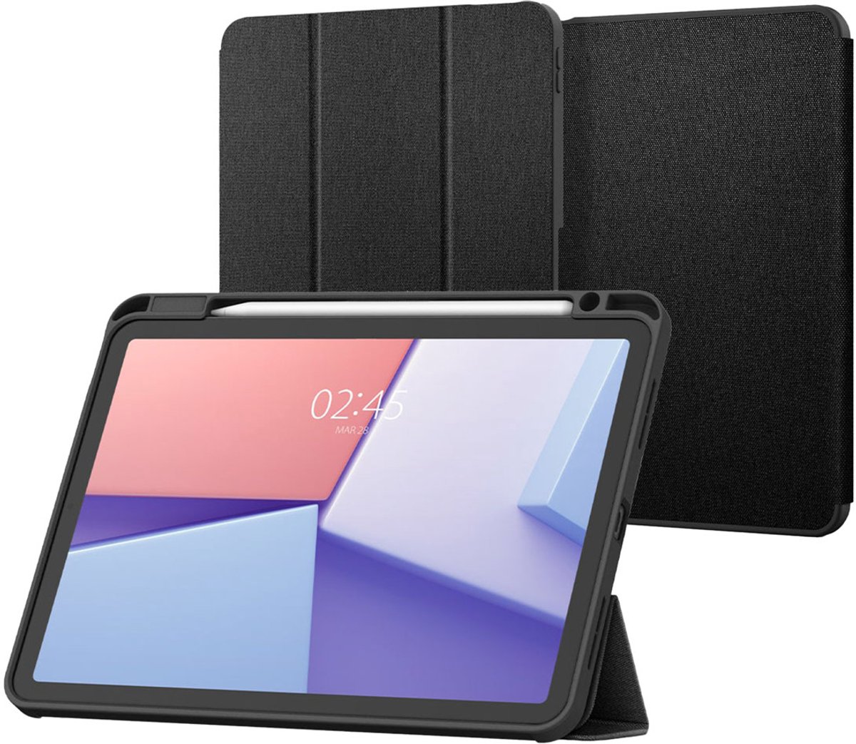 Spigen Urban Fit Bookcase voor de Apple iPad Air 13 inch (2026) M4 / (2025) M3 / (2024) M2 - Black