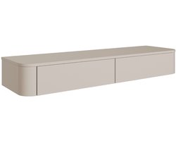 Selsey Luvio Slim – Hangend TV-meubel, kasjmiergrijs, 140 cm