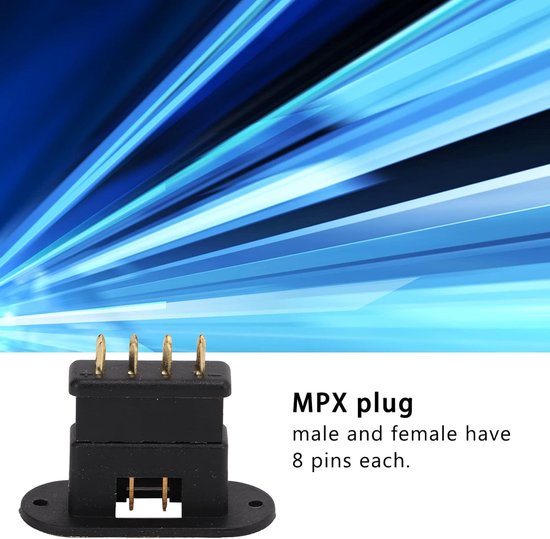 Mpx Plug 10 Pair MPX 8 Pin Plug - Goede Contactprestaties - MPX Plug Male Female ...