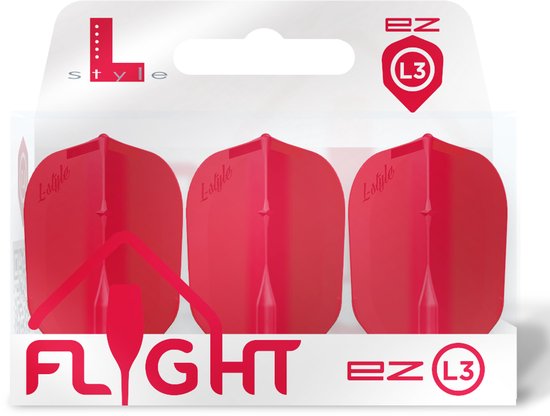 L-Style EZ L3 Red - Dart Flights van L-Style — afbeelding 2