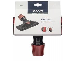 SQOON® Fluweelborstel meubelzuigmond - Universele aansluiting 30-37 mm - Met schroefsluiting - Ideaal voor dierenharen, pluizen en draden - Geschikt voor meeste stofzuigers