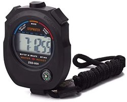 Stopwatch - Grote Display - Waterdicht - Zwart
