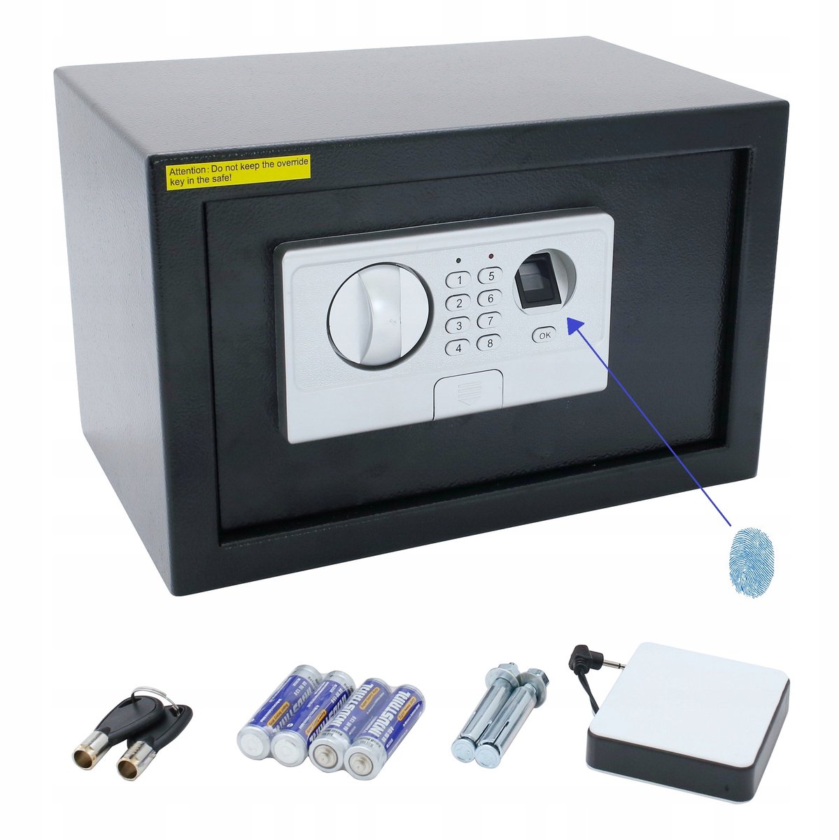Elektronische vingerafdrukkluis - Code en sleutel - 6,5 kg
