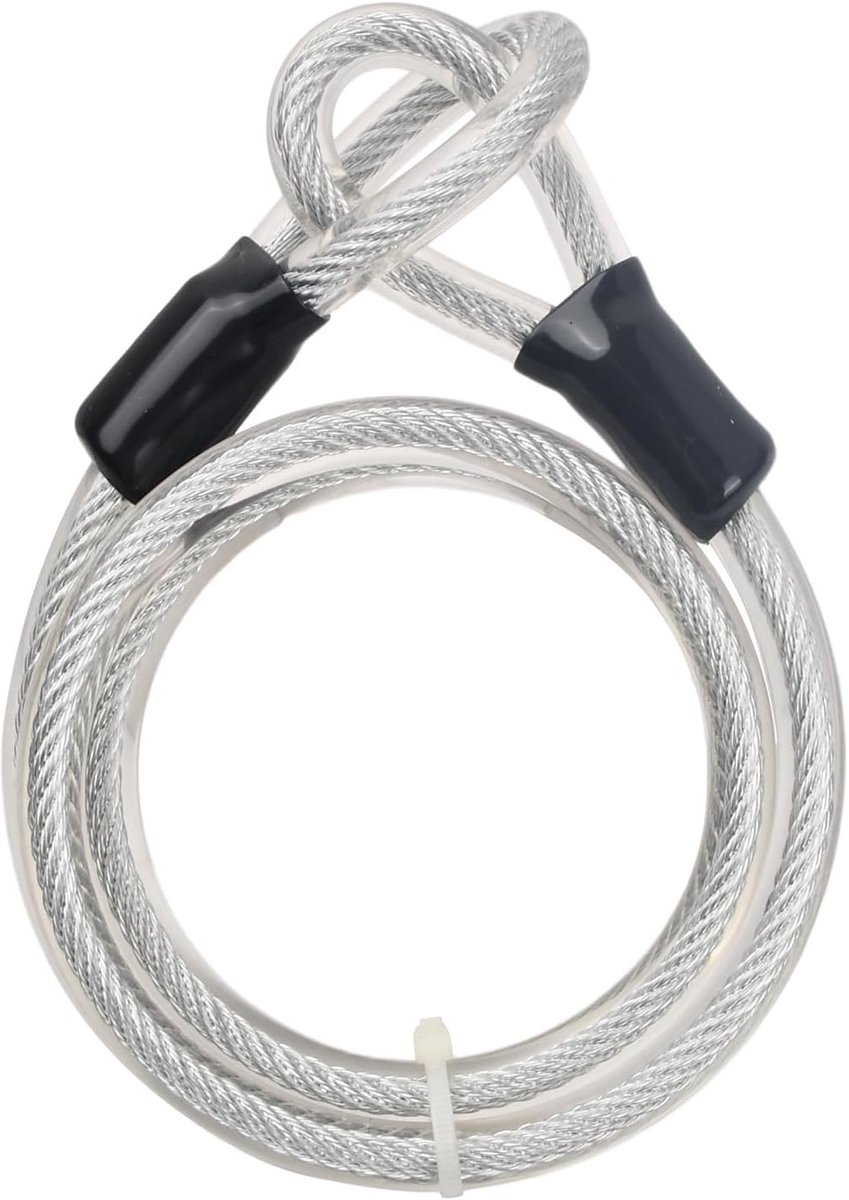 Bicycle Security Cable Lock - 12MMX1.2M Braid Steel Cable Wire Rope - Veiligheidsslot voor Fietsen - Stalen Kabel met Ogen