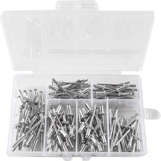120pcs Aluminium Blind Rivet Set - Pop Rivet Set - Aluminium Rivet Set ...