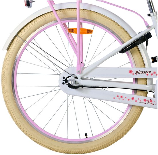 Volare Blossom Kinderfiets - Meisjes - 26 inch - Wit - Nexus 3 versnellingen van Volare — afbeelding 3