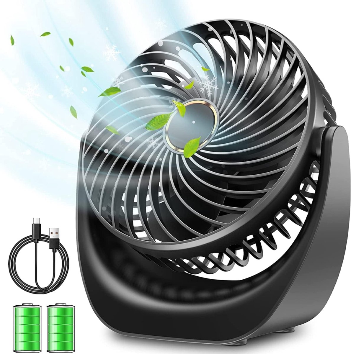 RVV® Ventilator toren - Ventilator staand - Torenventilator - Zwart 30cm x 10cm x 3cm