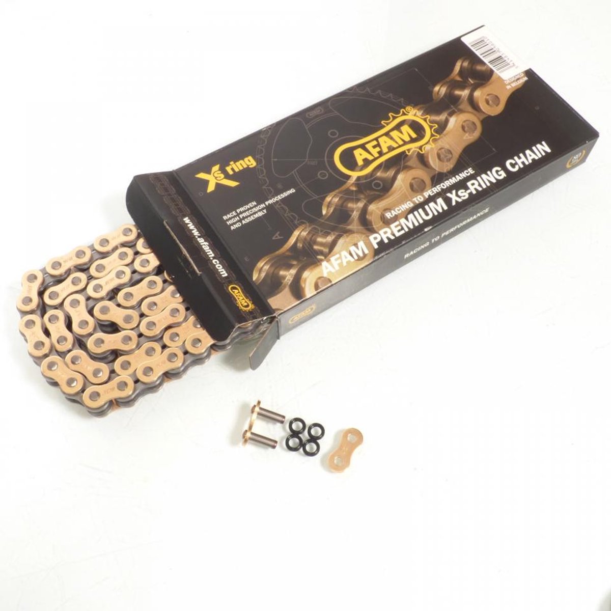 Kit chaîne Afam pour moto Kawasaki 650 ER6n 2006 à 2016 15x46 pas 520 Neuf
