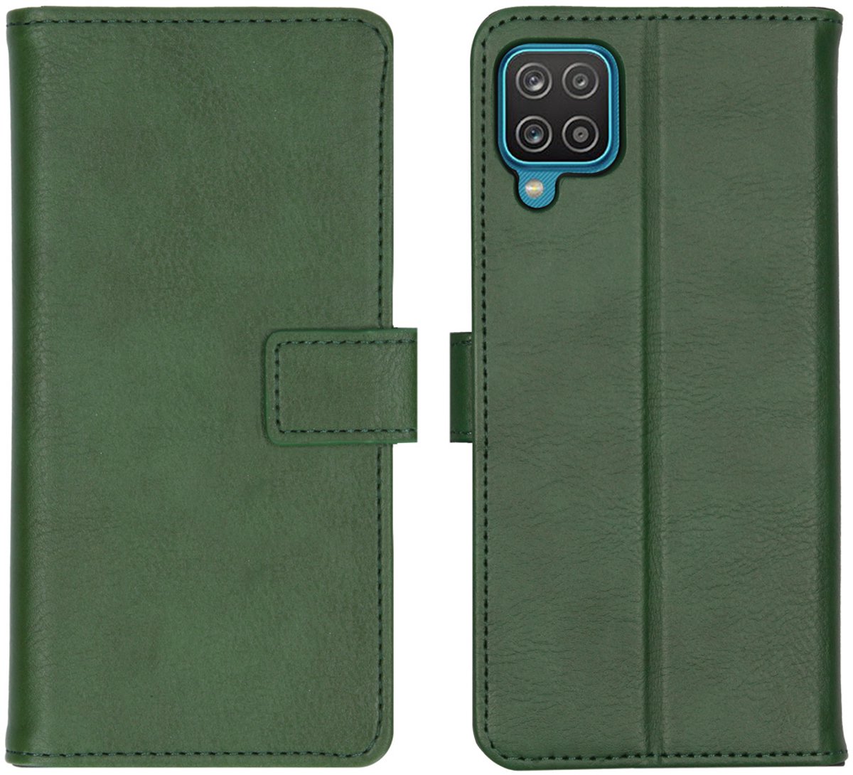 imoshion Hoesje - Geschikt voor Samsung Galaxy A12 - Luxe Bookcase - Groen