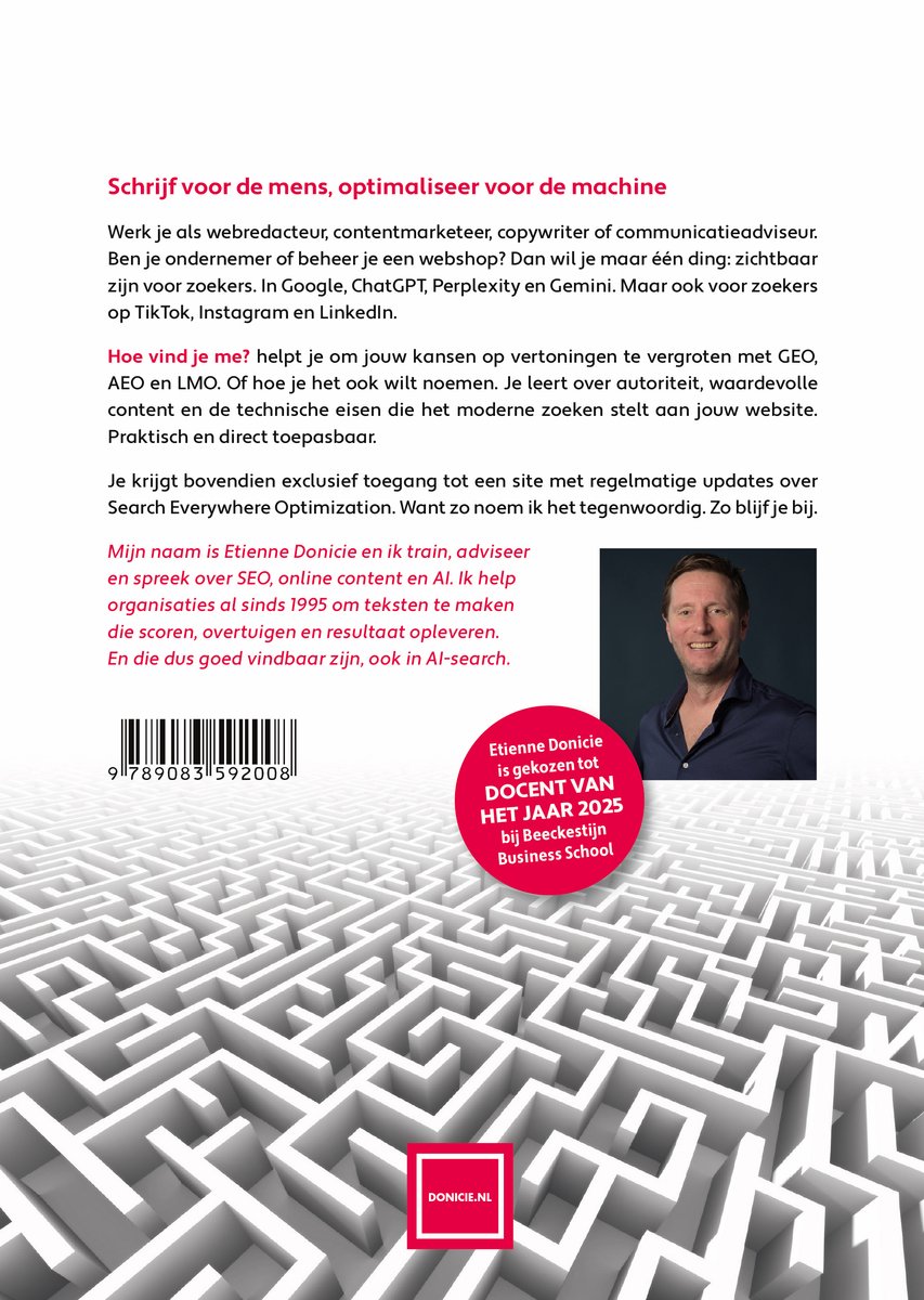 Hoe vind je me? - back cover