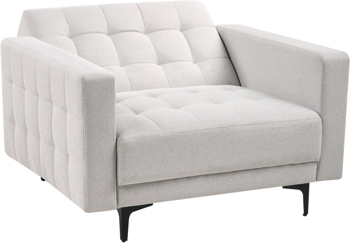 Beliani Aberdeen Massagestoel Lichtgrijs Stof - afbeelding 2