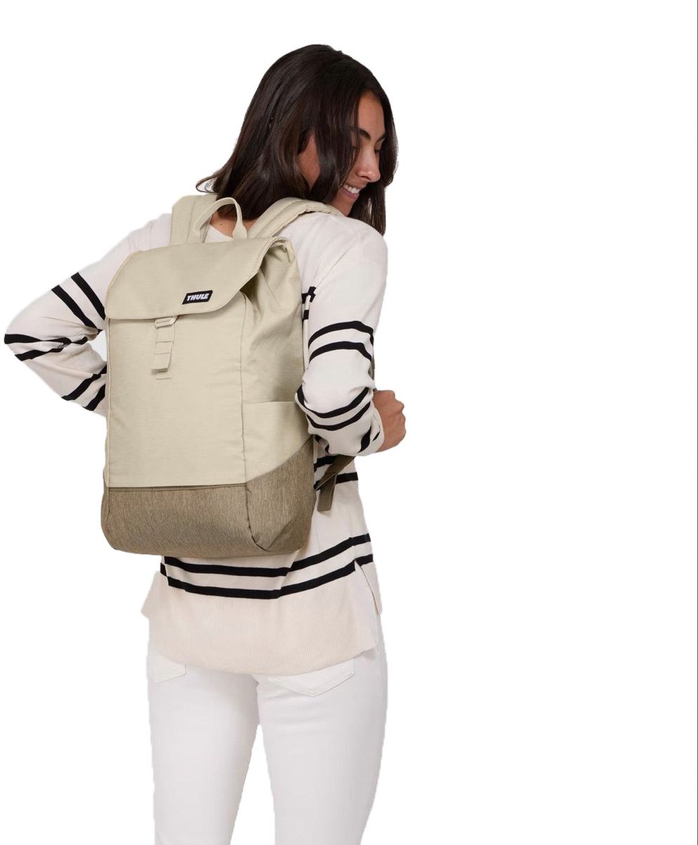 THULE Vrije tijd rugzak Rugzak met laptopvak Lithos Backpack 16L Pelican Gray / Faded Khaki Beige – foto 6