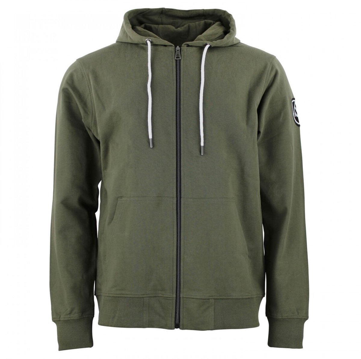 Katoenen sweatshirt met volledige rits Peak Mountain French Terry Creme
