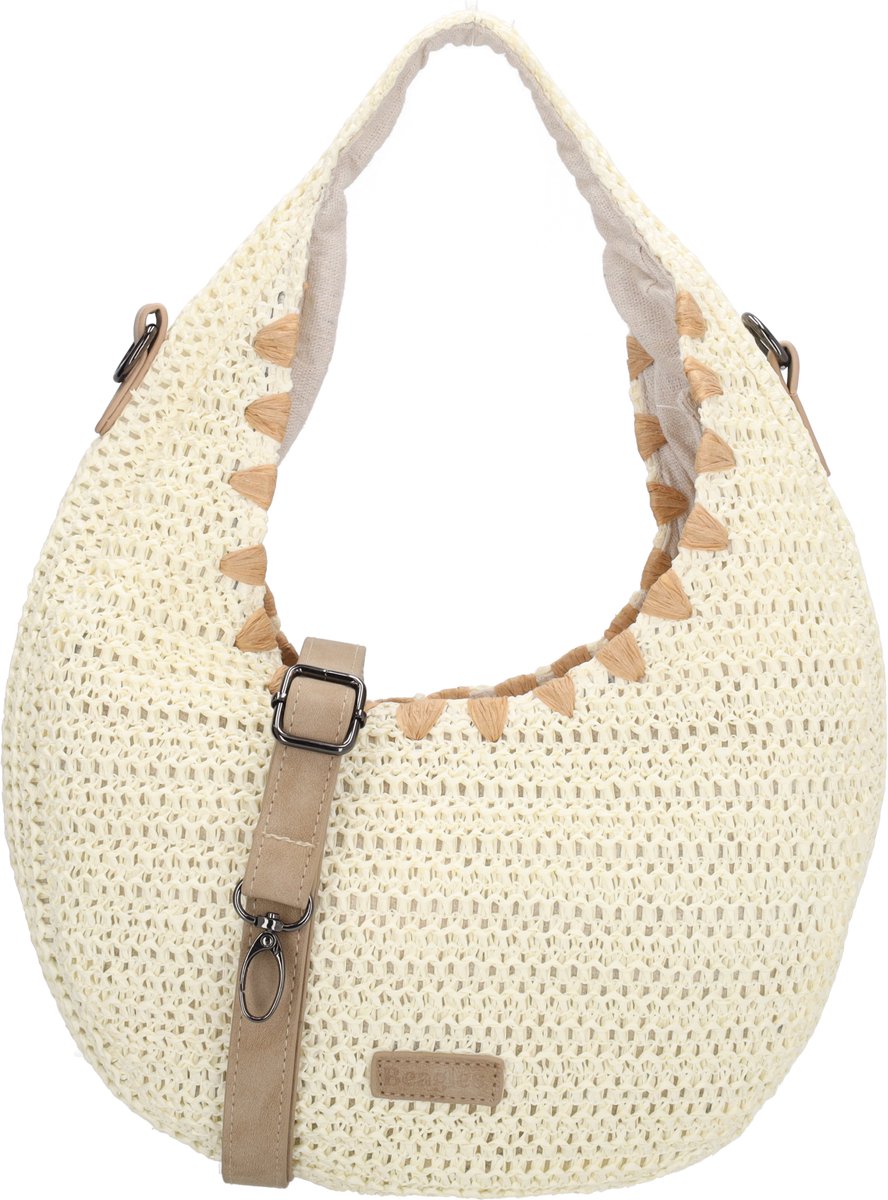 Beagles Mallorca Handtas - Schoudertas - Riet - Dames - Zomer - Beige