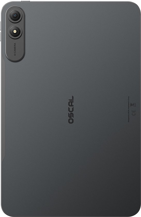 OSCAL Pad 200 Tablet - 24GB RAM - 128GB ROM - 13.4 Inch Full HD - 8300mAh AI Tablet - Android 16 - Met Toetsenbord(QWERTY), Beschermhoes, Muis, Stylus - Zwart