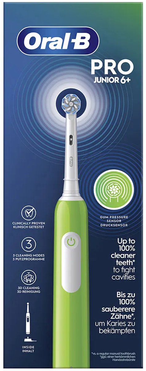 Oral-B PRO Junior 6+ Groen Elektrische Tandenborstel