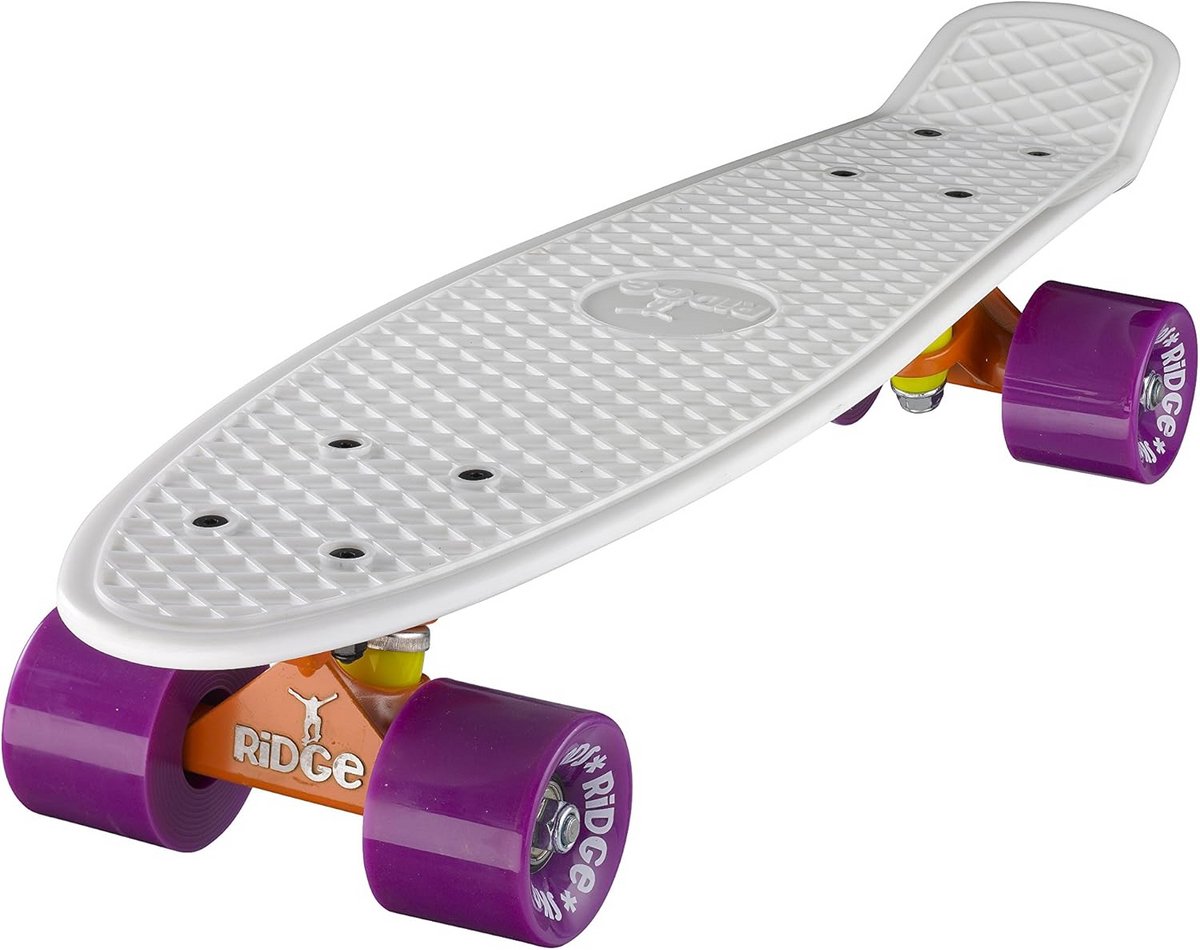 Kleine Cruiser Skateboard Volledig Gemonteerd voor Snel en Makkelijk Transport Wit