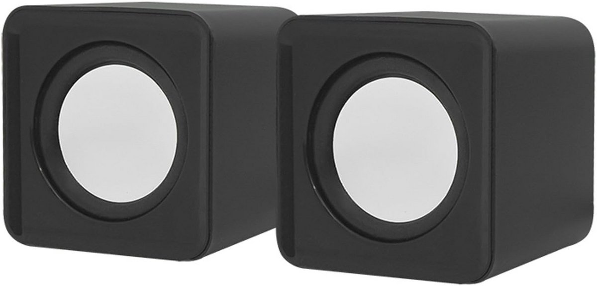 Mini Stereo Luidsprekerset 2.0 voor PC en Laptop - Compacte USB Powered Speakers