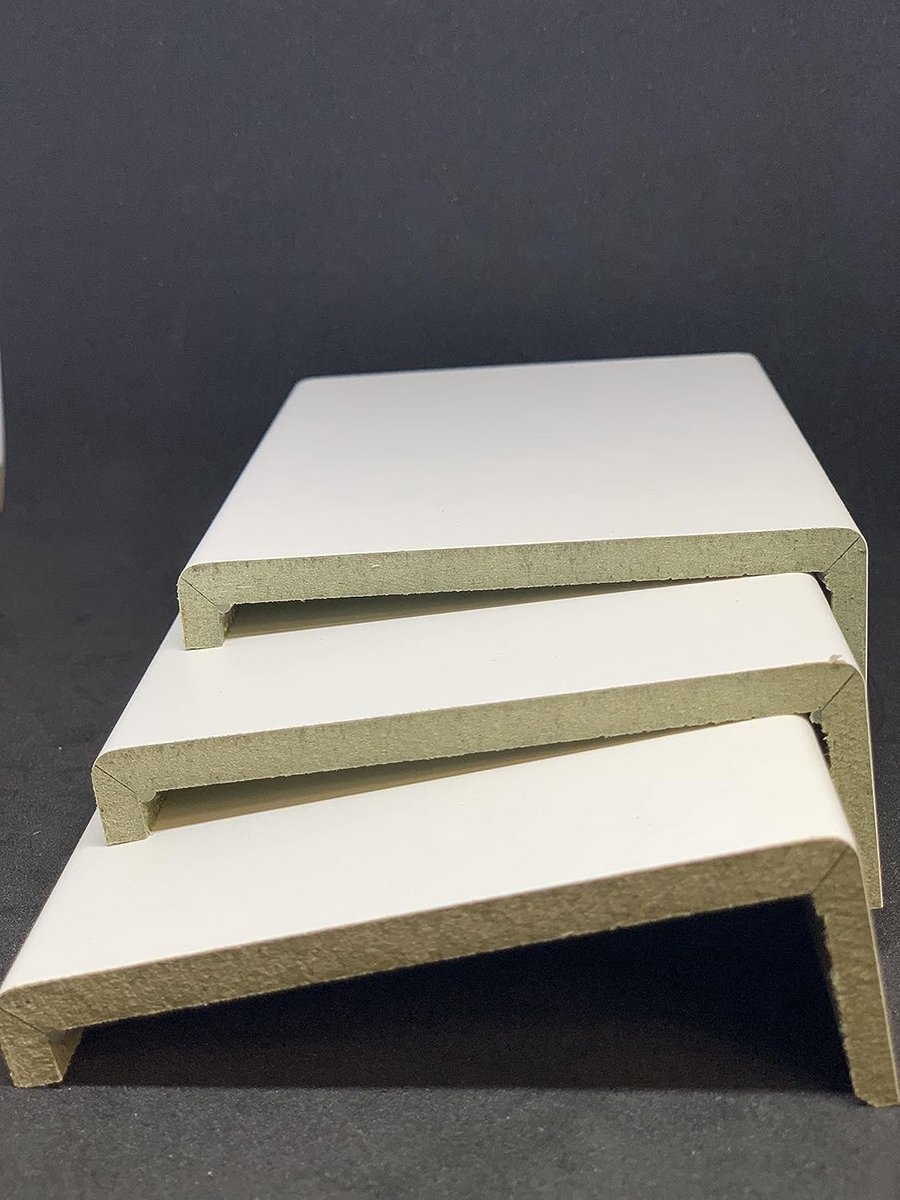 Houten Deksel voor Binnendeur - Gelamineerd Eiken Grijs - Opdek Deurkozijn Bekleding