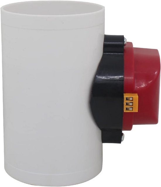 Nedco Buisverbinder rond ventilatiekanaal met terugslagklep Wit - 100mm
