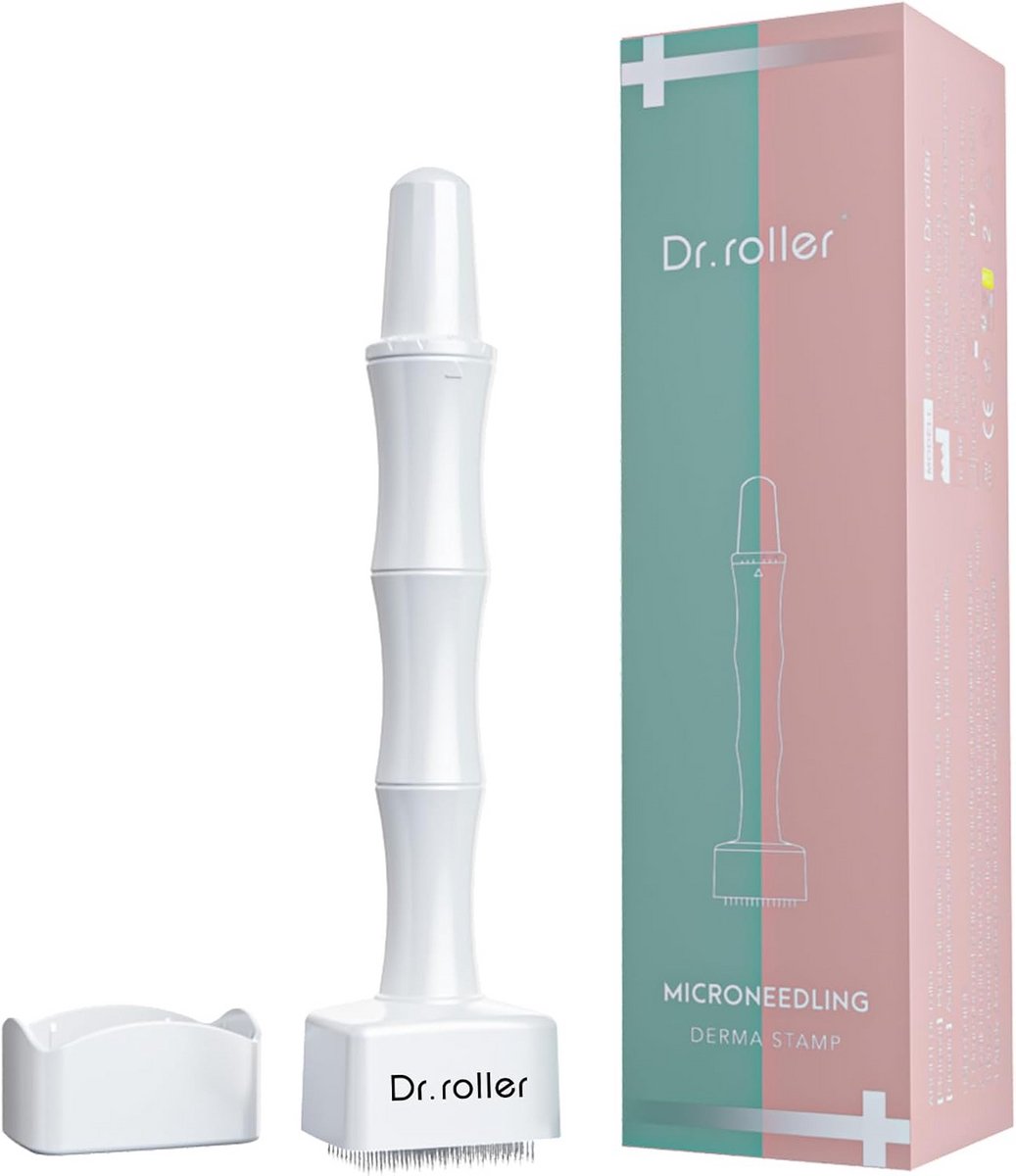 Verstelbare Dermastempel met Titanium Pinnen voor Microneedling Gezicht en Lichaam