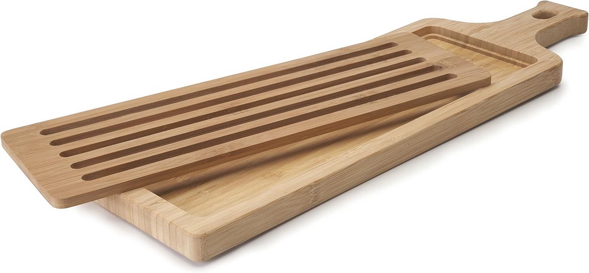 Grote Bamboe Broodplank - Snijplank voor Brood en Bakkerij - 50x15x2 cm